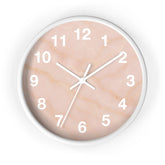 Pink Marble Wall Clock Printify
